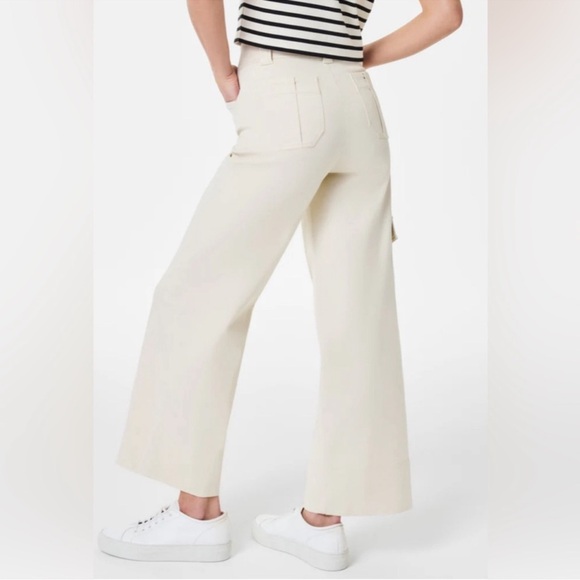 Spanx Stretch Twill Cropped Cargo Trouser Size 1x - Picture 3 of 14